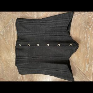 Camellias corset size M steel denim black under bra waist trainer